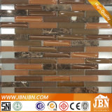 Kitchen Border Emperador and Dark Brown Glass Mosaic (M857003)