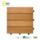 Factory Direct Offer Water Drainage Balcony and Hall Plank Wood Deck Tongue Groove Tiles Flooring Interlocking Wooden House Design