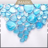 Blue Pebble Glass Mosaic for Bathroom/Swimming Pool Tile