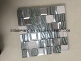 Natural Polished Marble Crystal Glass Mosaic for Interior Floor Design