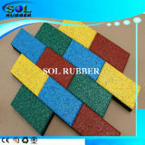 High Density Outdoor Bright Color Rubber Brick