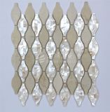2017 New Design Mother of Pearl Shell Mix Marble Mosaic Wall Tile