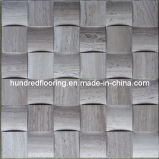 3D Mosaic Tile, Grey Wood Wein Marble Mosaic (HSM105)