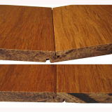 Handscraped T&G Carbonized Solid Strand Woven Bamboo Flooring