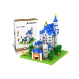6739380-New Swan Stone Castle Diamond Building Block Educational Toy