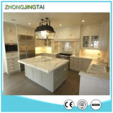 Artificial Polished Bullnose Wooden Yellow Marble Quartz Countertop