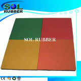 High Quality Certificated Outdoor Bright Color Rubber Tile