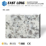 White with Little Grey More Sparkling Glass Quartz Stone Slabs