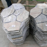 Outside Floor Natural Stone Paving Mesh Slate Tile (SMC-Y075)