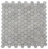 20mm Bianco Carrara White Marble / Stone Mosaic for Wall, Floor, Bathroom, Kitchen Penny Round Tile / Mosaic