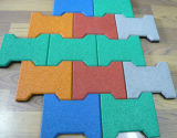 EPDM Rubber Dog-Bone Shape Carpet Tile