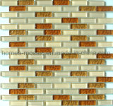 Strip Shape Wave Wall Decorative Glass Mosaic Tile
