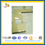 Golden Yellow Artifial Stone Countertop for Kitchen Top