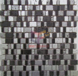 Black and Silver Mixed Color Resin Mosaic Tiles (CSR081)