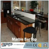 Polished Black Marble Tops for Bar and Hotel