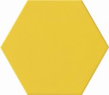 Pure Yellow Hexagon Ceramic Rustic Tile Building Material (VR2N2308H, 200X230mm)