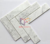 V Shape Bianco Carrara White Marble mosaic Tile (CFS1192)