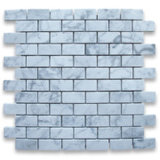 Carrara White Italian Marble Subway Brick Mosaic Tile 1 X 2 Inch Mosaic
