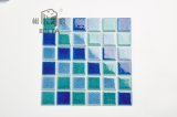 48*48mm Hawaii Blue Ice Crackle Ceramic Mosaic Tile for Decoration, Kitchen, Bathroom and Swimming Pool