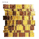 Luxury Style Colored Gold Crystal Glass Mosaic Tile for Bathroom