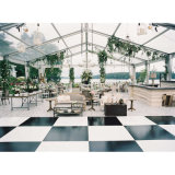 Wholesale Black and White Plywood Wooden Wedding Party Dance Floor