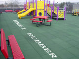 Self-Drainage Beautiful Rubber Tile for Playground