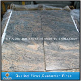 Polished Cheap China Juparana Granite Floor Tiles for Shower/Kitchen