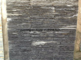 Cheap Natural Stacked Black Strip Cultured Slate for Wall Cladding Veneer