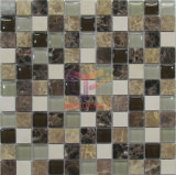 Light and Dark Emperador Mixed Glass Mosaics (CS198)