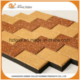 200X100mm Walkway Rubber Floor Tiles for Garden