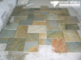 Rusty Natural Slate Tumbled Stone for Paving /Driveway
