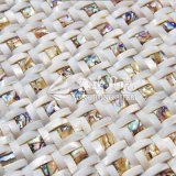 Freshwater Shell and Abalone Shell Arch Face Mosaic Tile