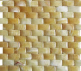 Natural Yellow Onyx Stone Mosaic Bathroom Tiles