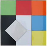 150X150 Small Standard Size Colorful Wall Decoration Shiny Polished Glazed Subway Ceramic Wall Tile (LM151500)