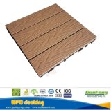 Embossing Outdoor Wood Plastic Composite Decking Tiles WPC DIY Tile