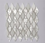 2017 New Design Shell Mix Marble Mosaic Wall Tile