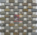 Rustic Style Stone Mix Matt Glass Mosaic Tiles (CS232)