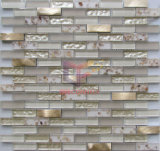 Aluminium Blend Glass and Resin Mosaic Tiles (CSR074)