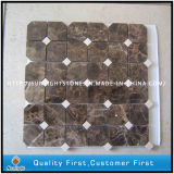 Emperador Dark/Brown Marble Stone Mosaic Tiles for Wall Backsplash