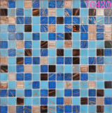 Blue Building Material Mosaic Tiles Glass Mosaic for Swimming Pool