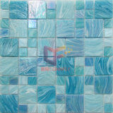 Lake Blue Iridescent Color Glass Swimming Pool Mosaic (CSJ120)