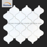 Best Arabesque Tile Matt Surface White Ceramic Lantern Shaped Mosaic