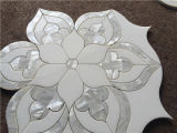 Hot Sale Shell Mixed Marble Waterjet Mosaic Tile