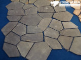 Grey Mesh Slate Mosaic Tiles for Wall/Flooring (mm070)