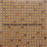 Brown Crackle Glass Mix Diamond Mosaic Tile for Home Deco