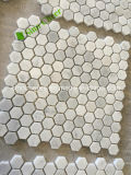 Carrara Hexagon Honed Marble Mosaic 25X25