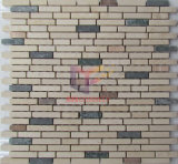 Strip Beige Marble Made Mosaic Tiles (CFS948)