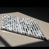 Freshwater Shell and Black Lip Mop Shell Rhombus Mosaic Tile