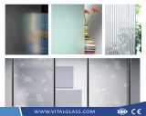 Figured Wired Pattern/Acid Etched/Sandblasting/Decoration/Tempered Shower Door/Window/Vacuum/Sheet/Glass Block Brick Glass