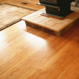 Solid Bamboo Flooring Carbonized Horizontal UV Lacquer Smooth